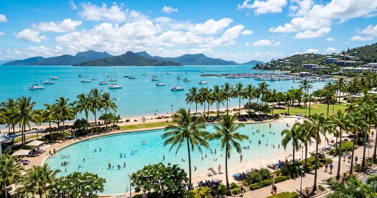 Airlie Beach Lagoon and Whitsunday Islands, Queensland