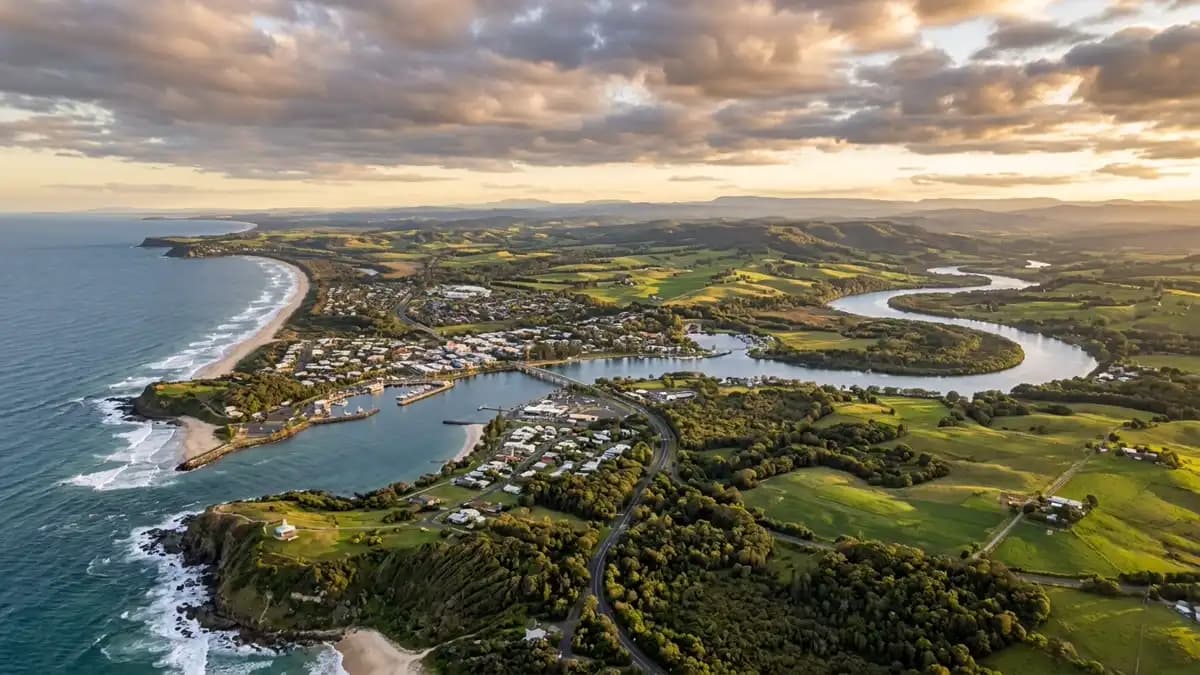 Scenic views of the region surrounding Ballina