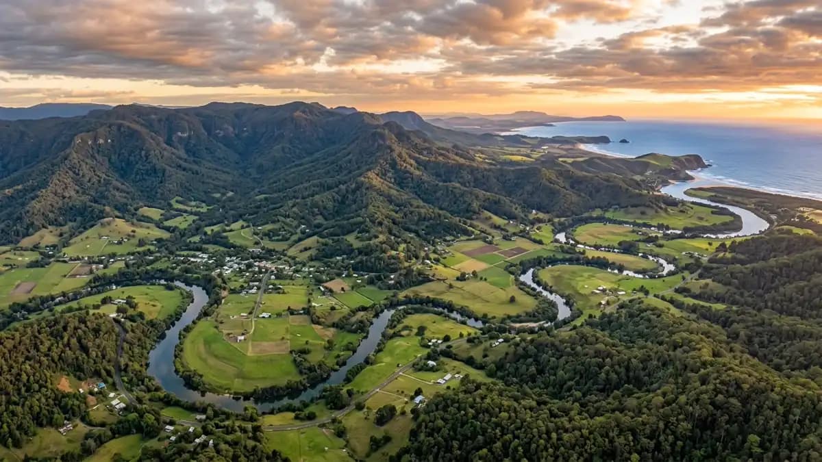 Scenic views of the region surrounding Bellingen