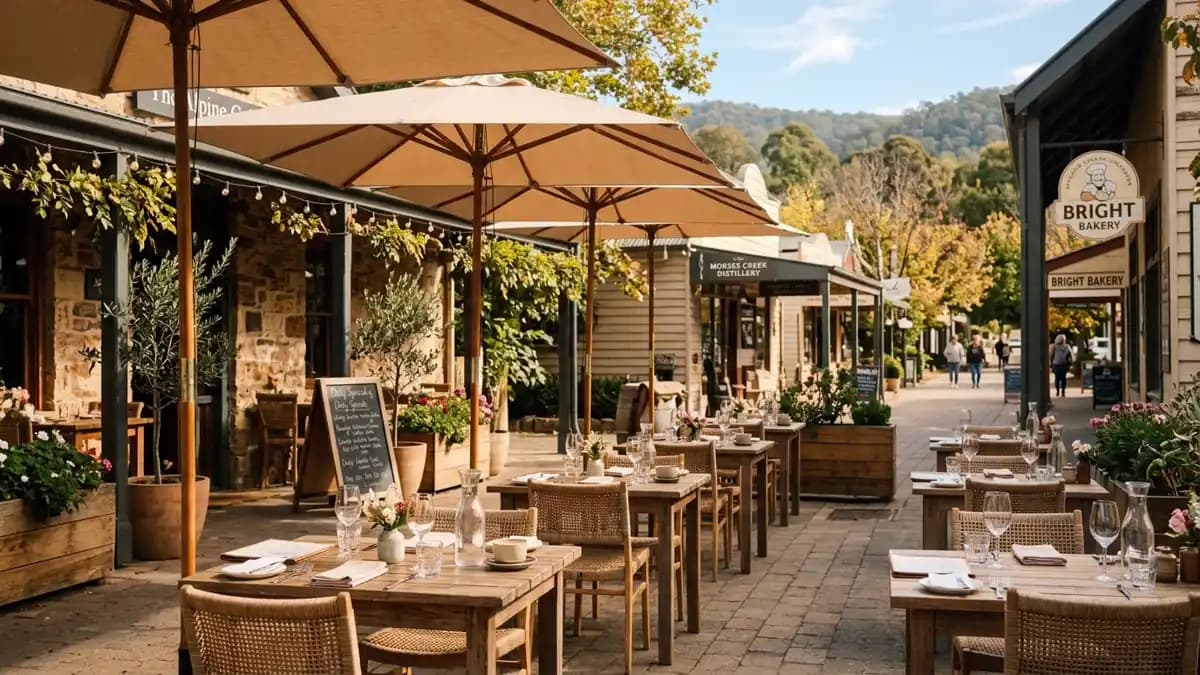 Restaurants and cafes in Bright