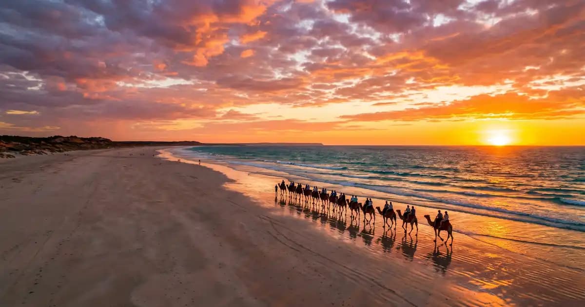 Cable Beach at sunset, Broome Western Australia