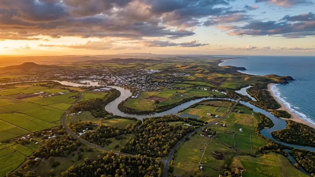 Scenic views of the region surrounding Bundaberg