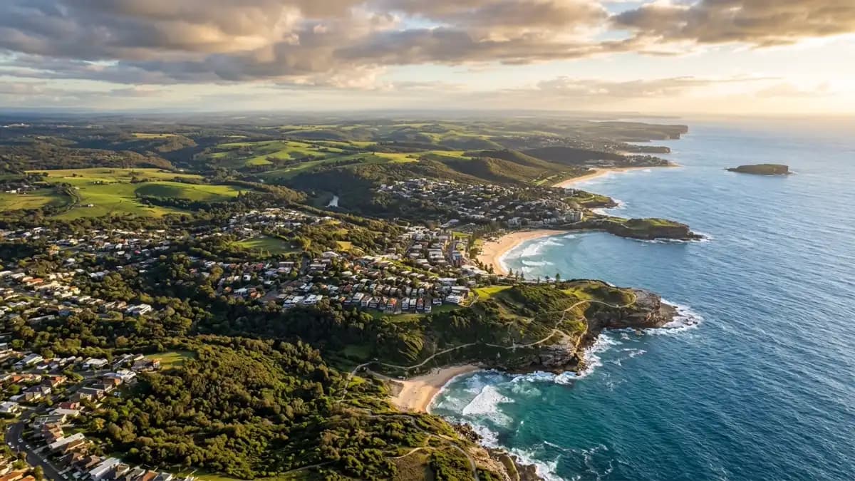 Scenic views of the region surrounding Coogee