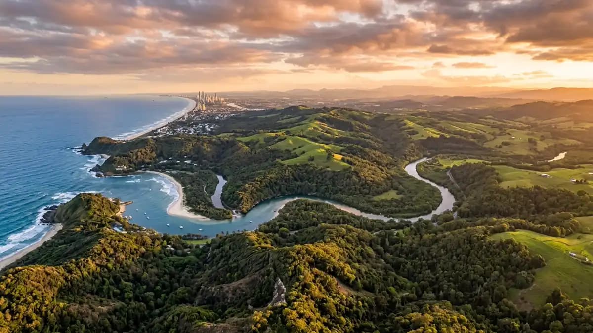 Scenic views of the region surrounding Currumbin