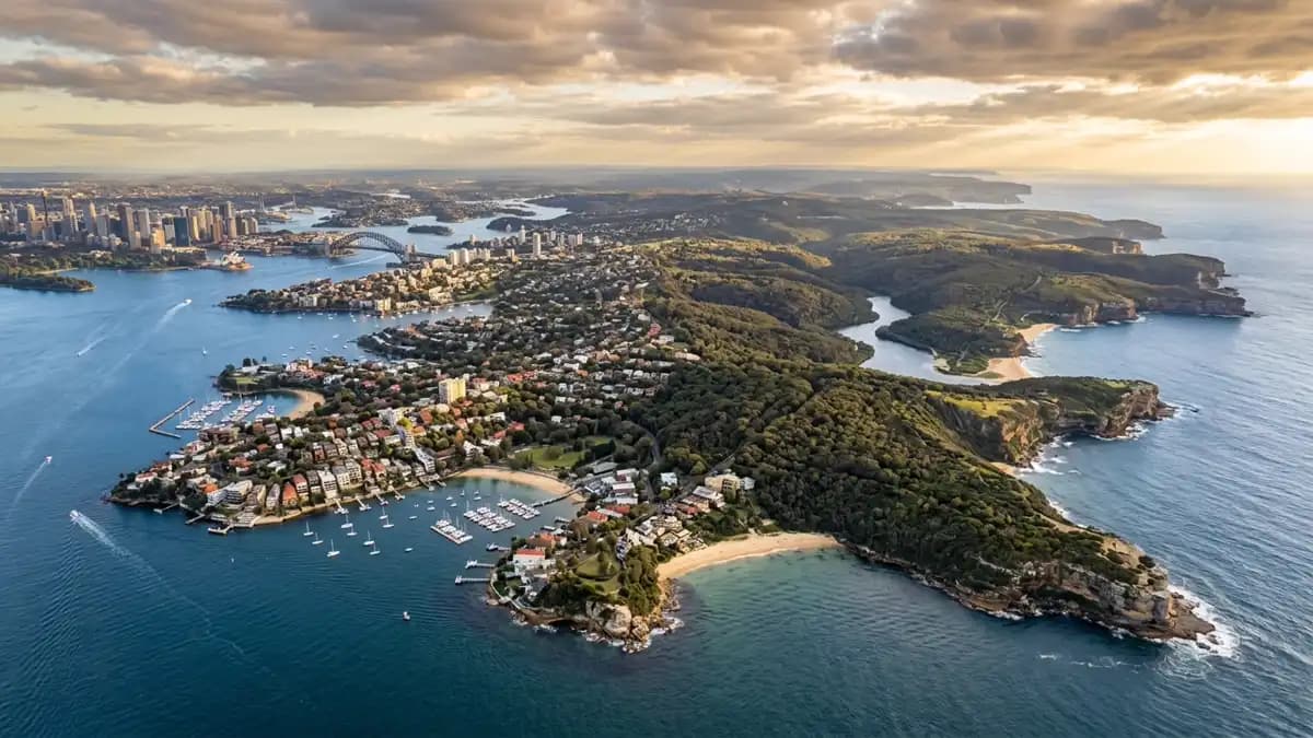Scenic views of the region surrounding Double Bay