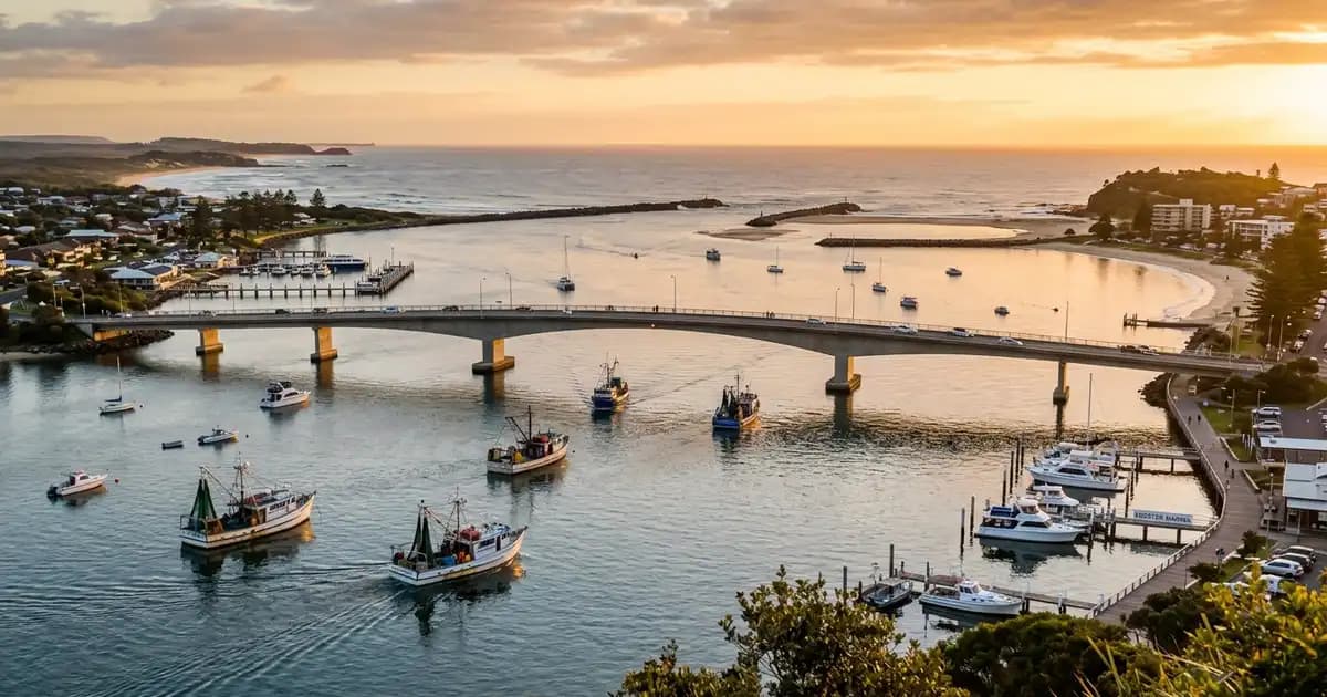 Forster-Tuncurry bridge and Wallis Lake, NSW