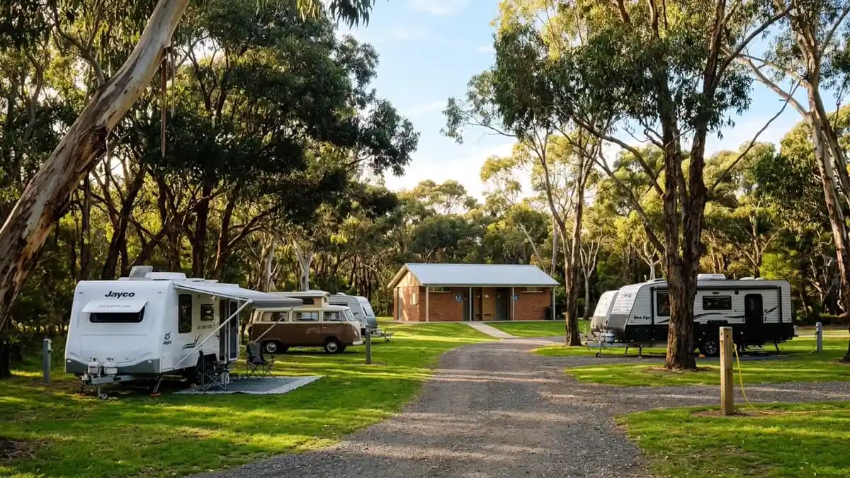 Camping and caravan parks near Geelong