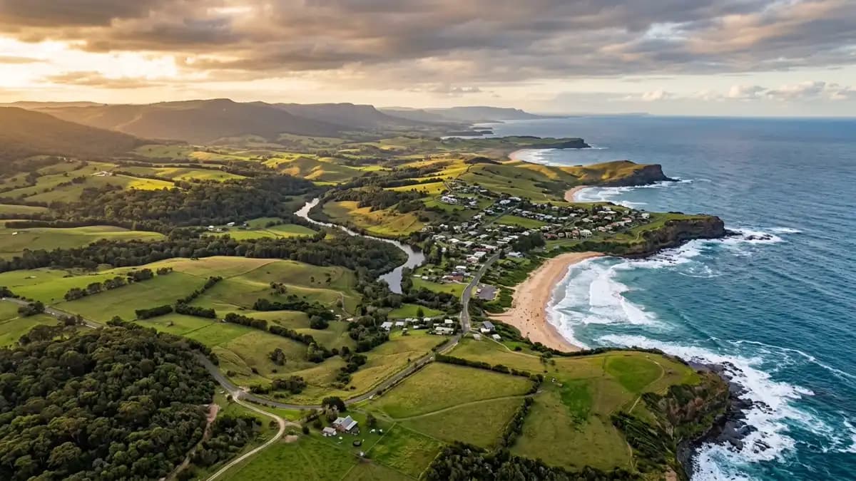 Scenic views of the region surrounding Gerringong