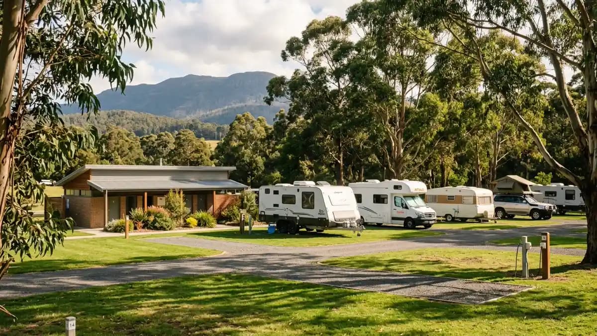 Camping and caravan parks near Hobart