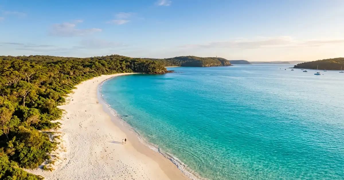 Jervis Bay turquoise water and white sand, NSW