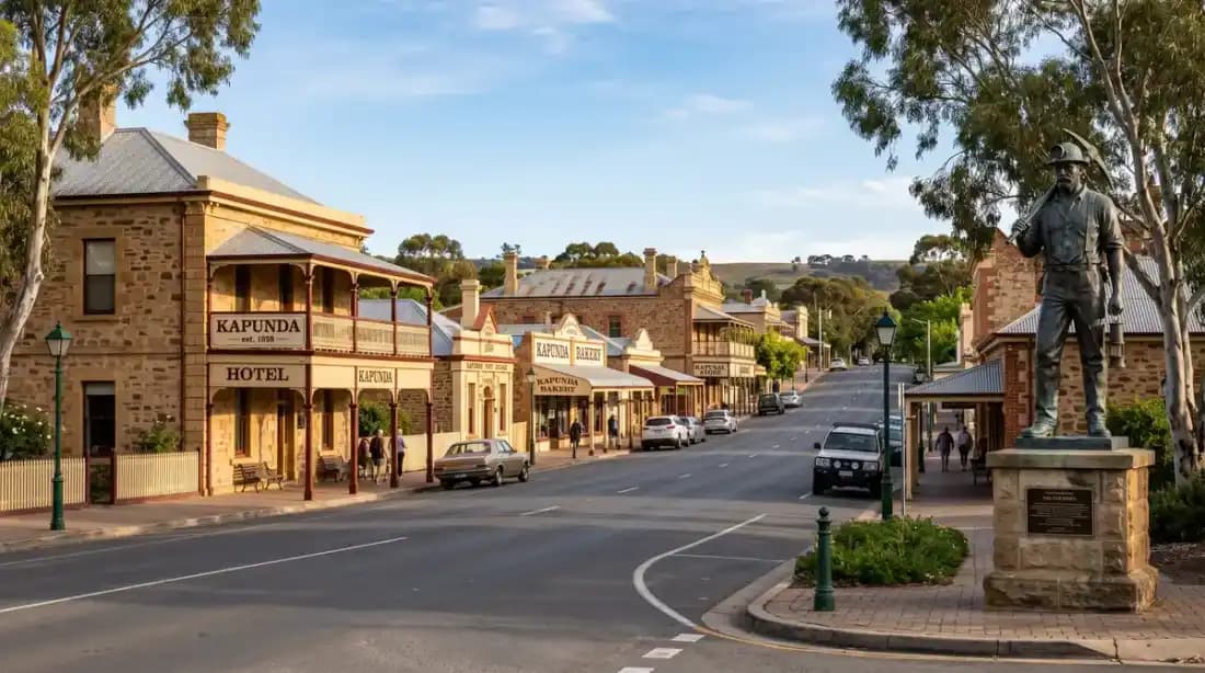 Kapunda heritage town in the Barossa Valley region, South Australia