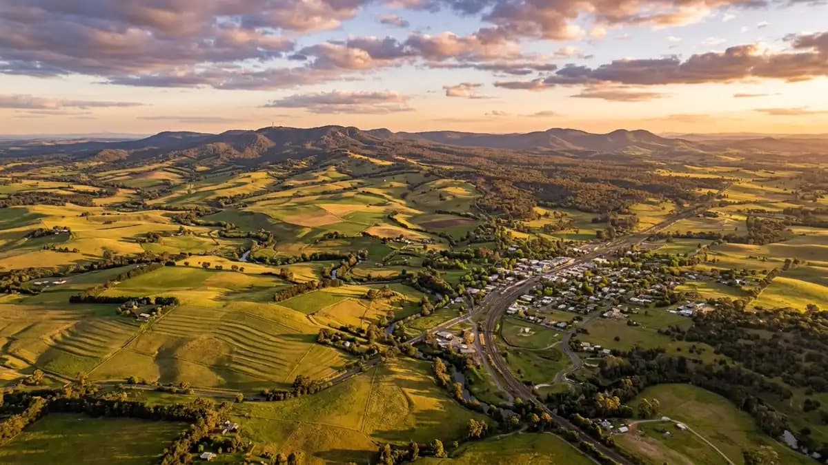 Scenic views of the region surrounding Kyneton
