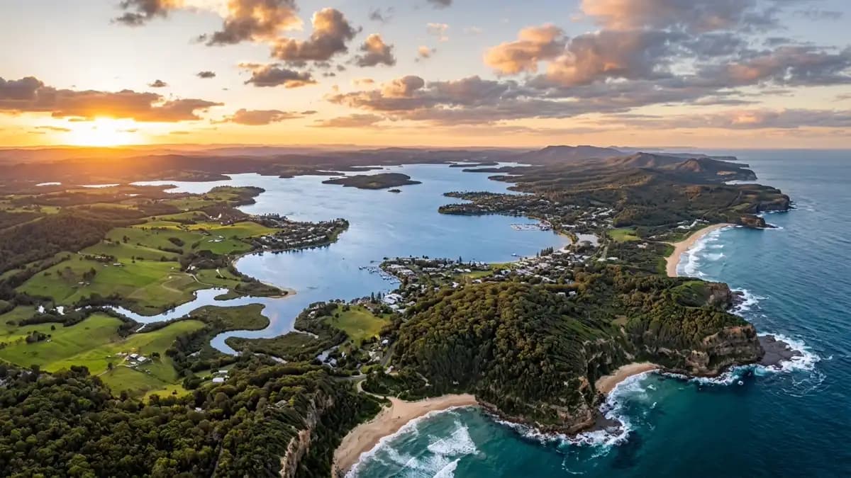 Scenic views of the region surrounding Lake Macquarie