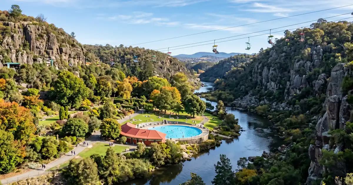 Cataract Gorge and First Basin, Launceston Tasmania