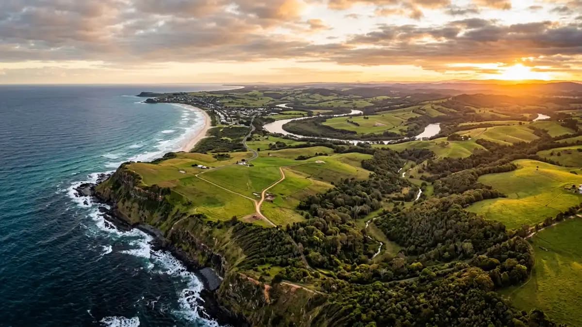 Scenic views of the region surrounding Lennox Head