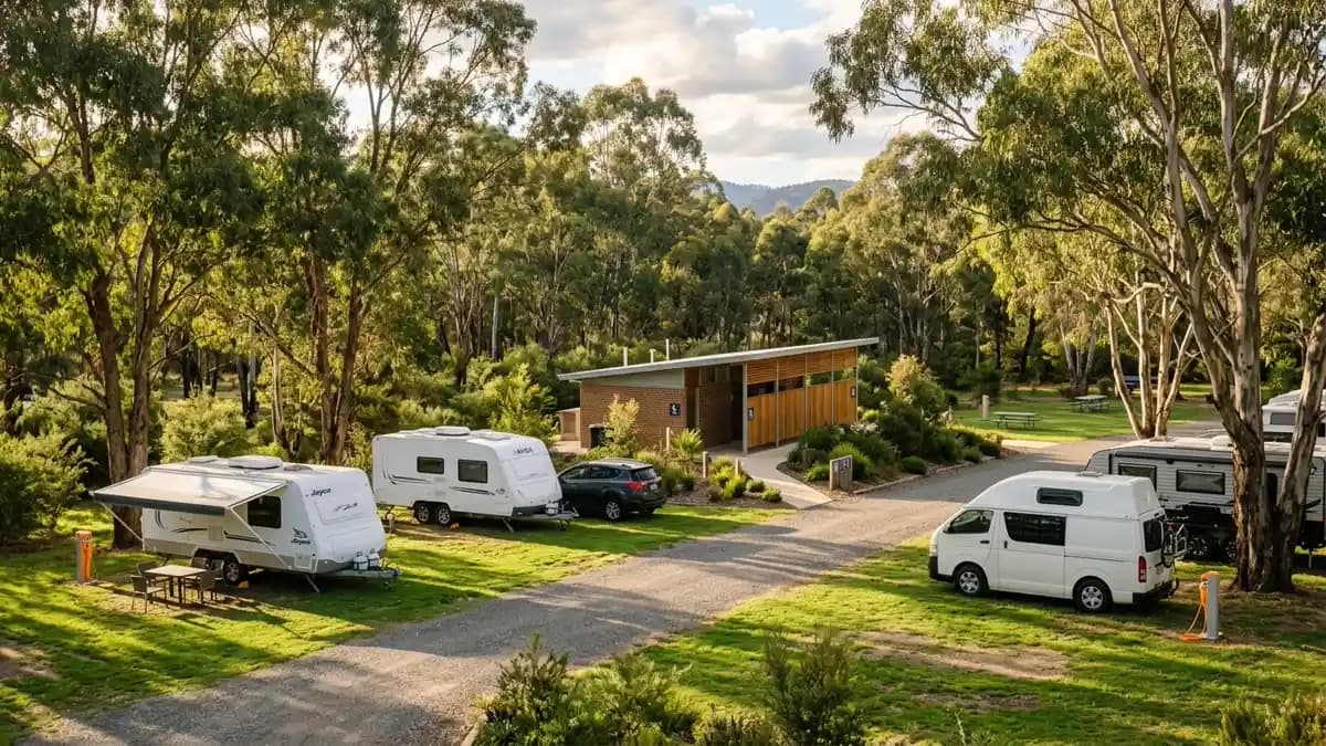 Camping and caravan parks near Myrtleford