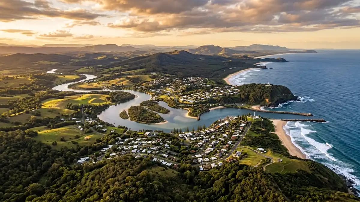 Scenic views of the region surrounding Nambucca Heads