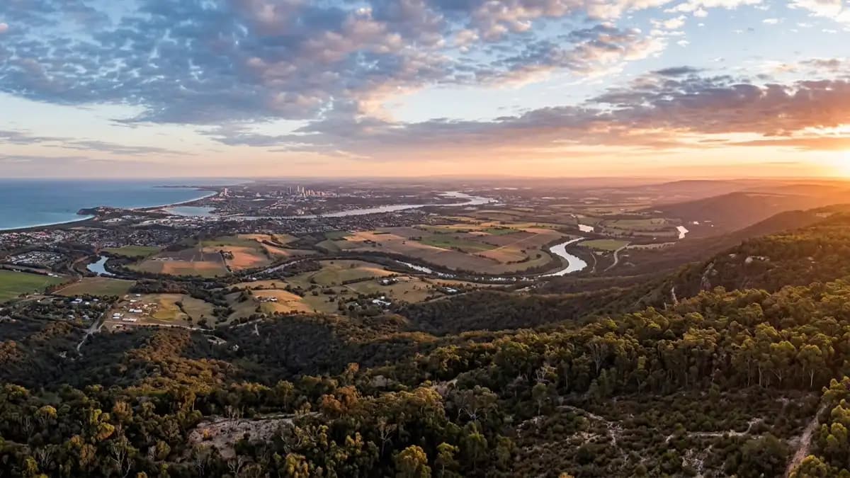 Scenic views of the region surrounding Perth