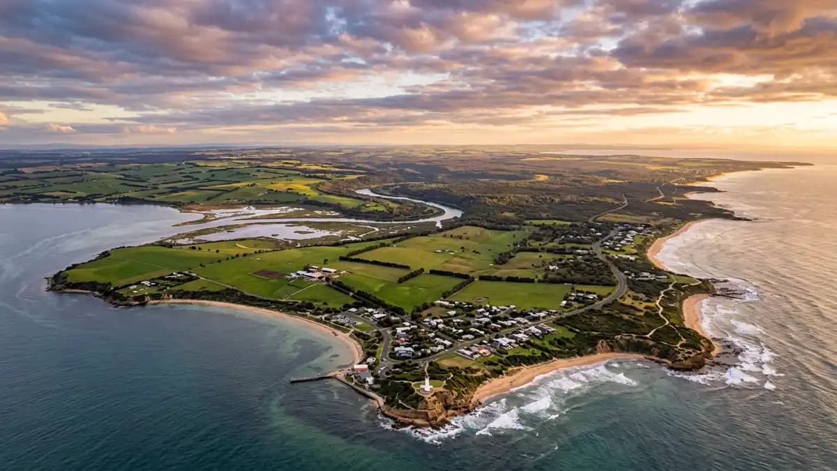Scenic views of the region surrounding Point Lonsdale