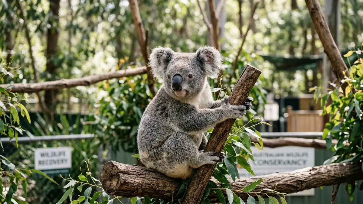 Koala at the Koala Hospital Port Macquarie NSW