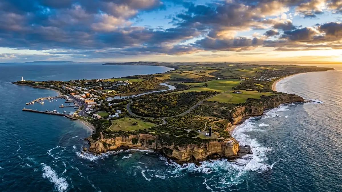 Scenic views of the region surrounding Queenscliff