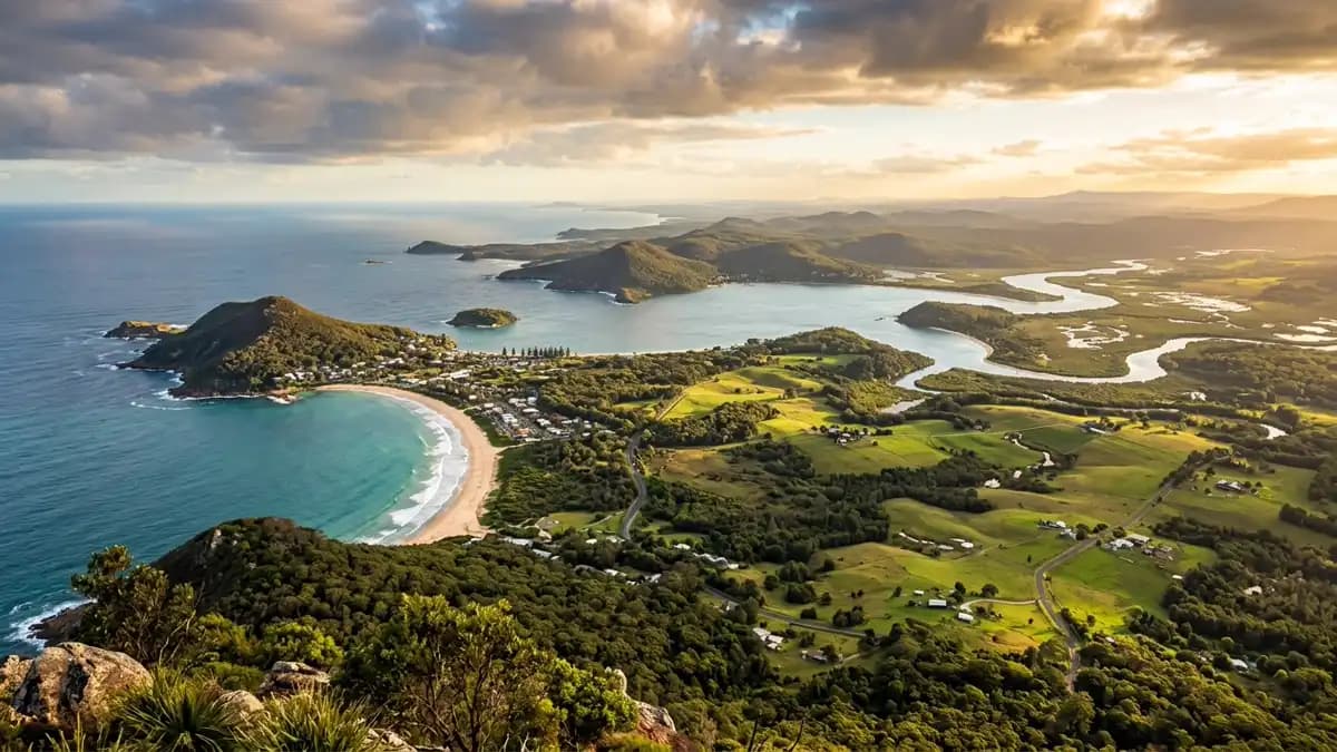 Scenic views of the region surrounding Shoal Bay