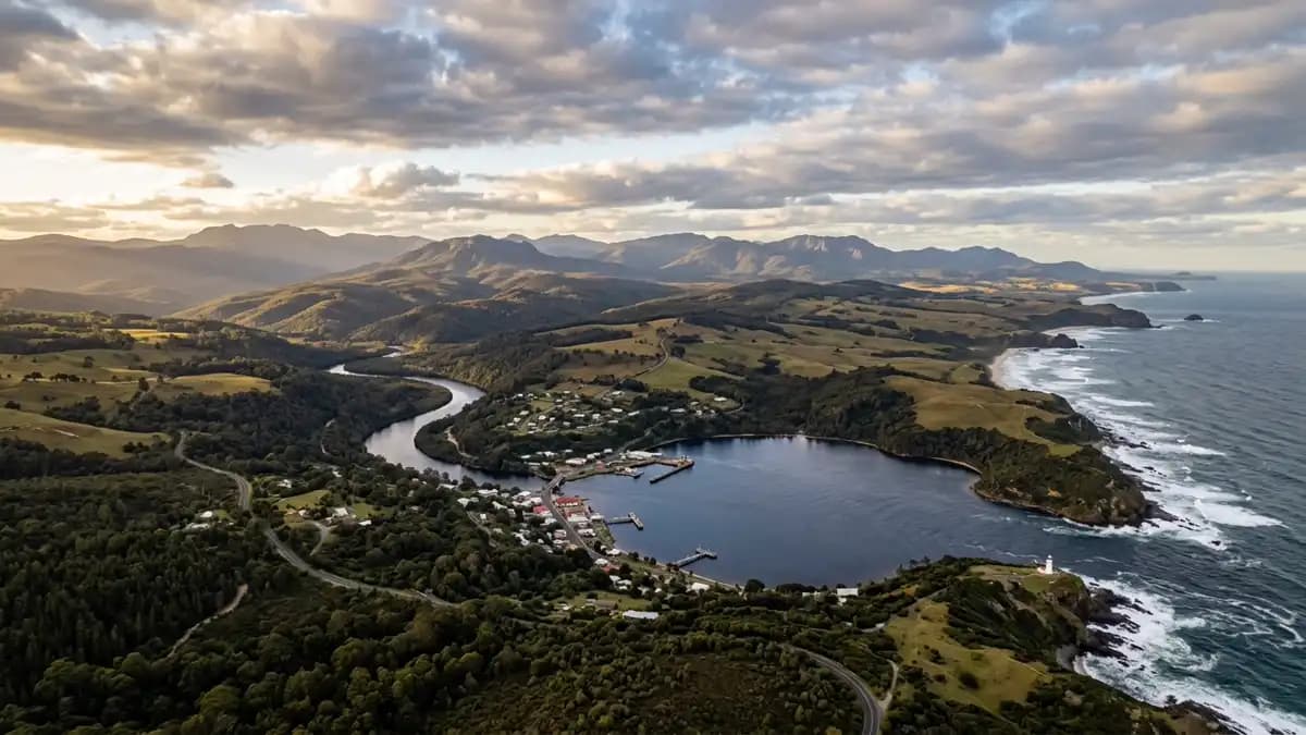 Scenic views of the region surrounding Strahan