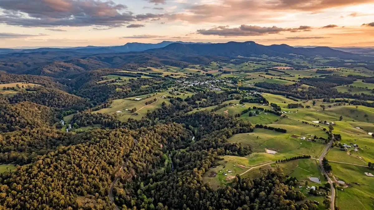 Scenic views of the region surrounding Trentham