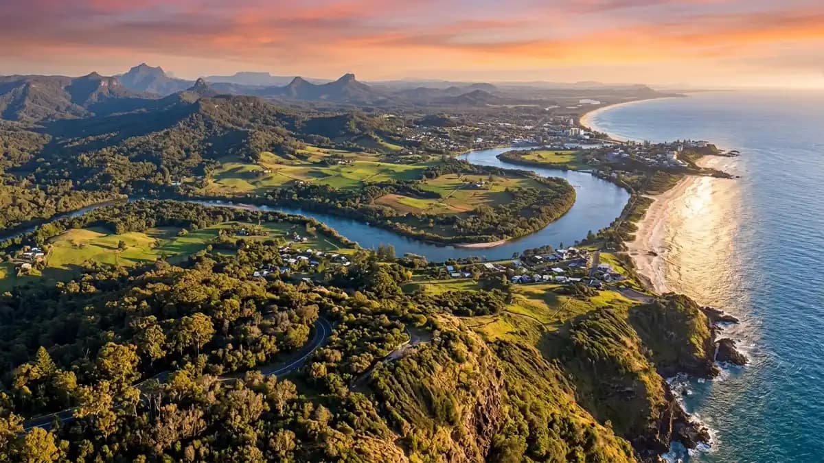 Scenic views of the region surrounding Tweed Heads