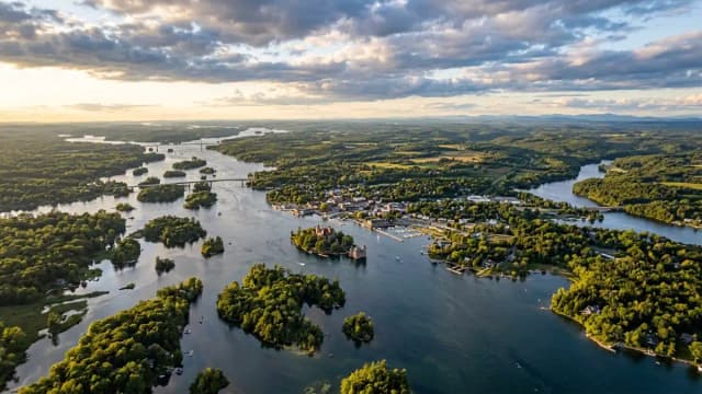 Alexandria Bay aerial view