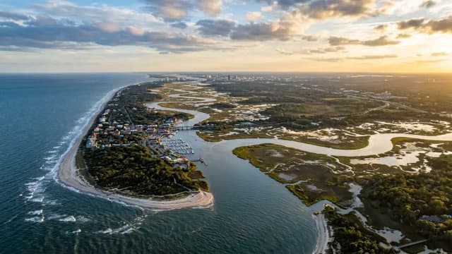 Amelia Island aerial view