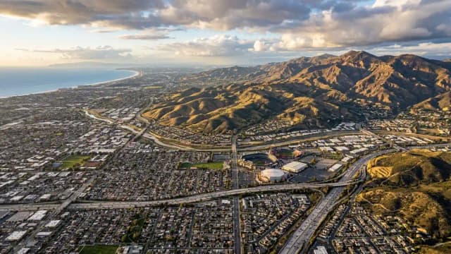 Anaheim aerial view