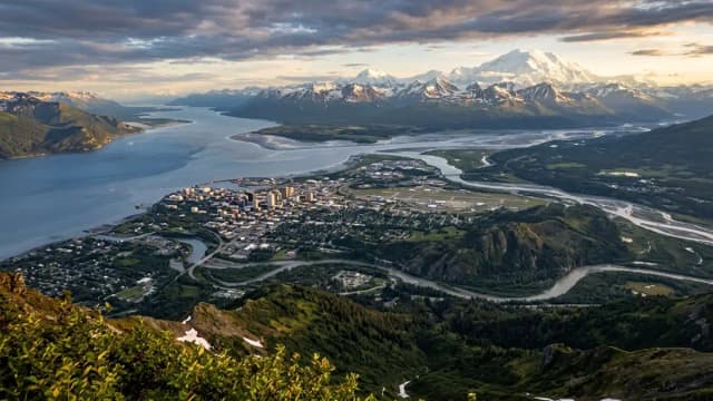 Anchorage aerial view