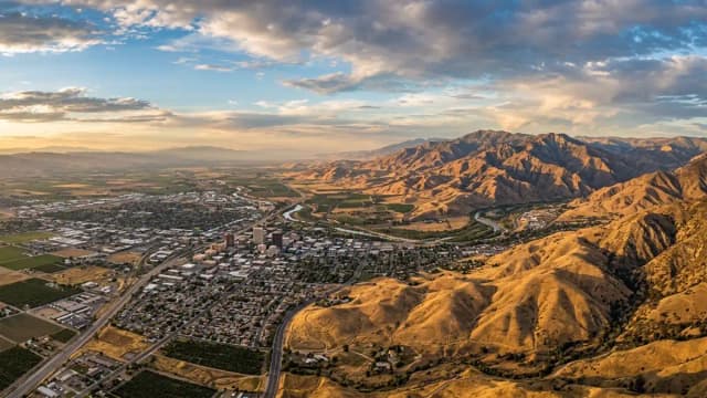 Bakersfield aerial view