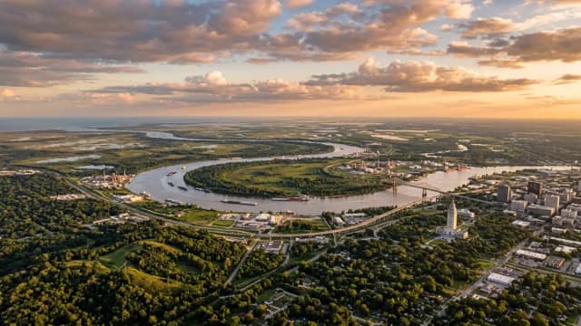 Baton Rouge aerial view