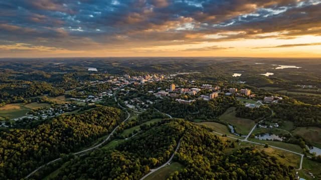 Bloomington aerial view