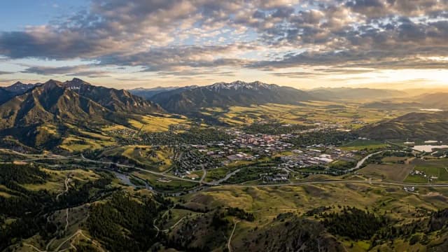 Bozeman aerial view
