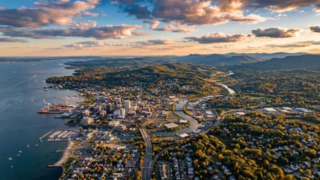 Bridgeport aerial view