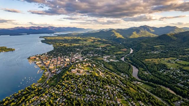 Burlington aerial view