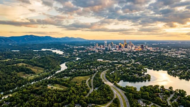 Charlotte aerial view