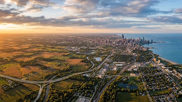 Chicago aerial view