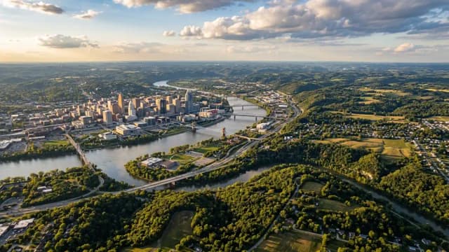 Cincinnati aerial view