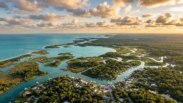 Crystal River aerial view