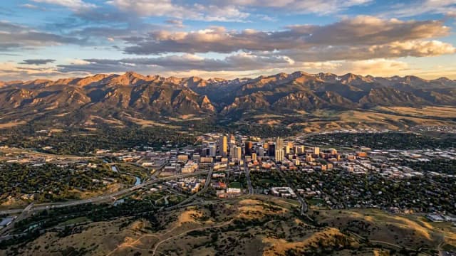Denver aerial view