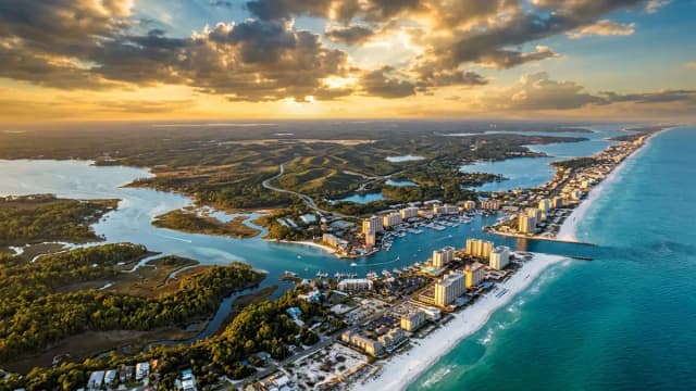 Destin aerial view