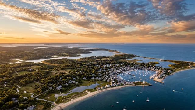 Edgartown aerial view