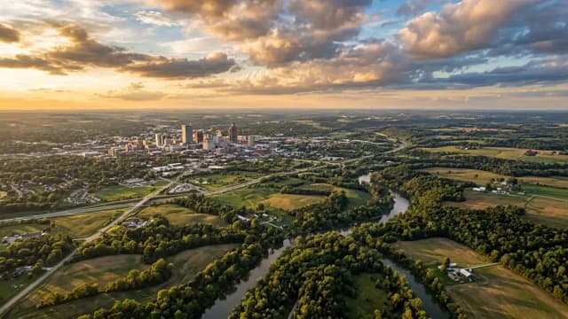 Fort Wayne aerial view