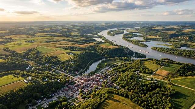 Galena aerial view