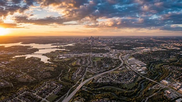 Garland aerial view