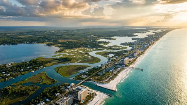 Gulf Shores aerial view